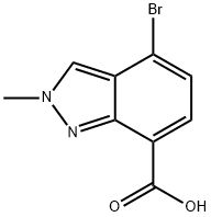 4-Bromo-2-methyl-2H-indazole-7-carboxylic acid Structure